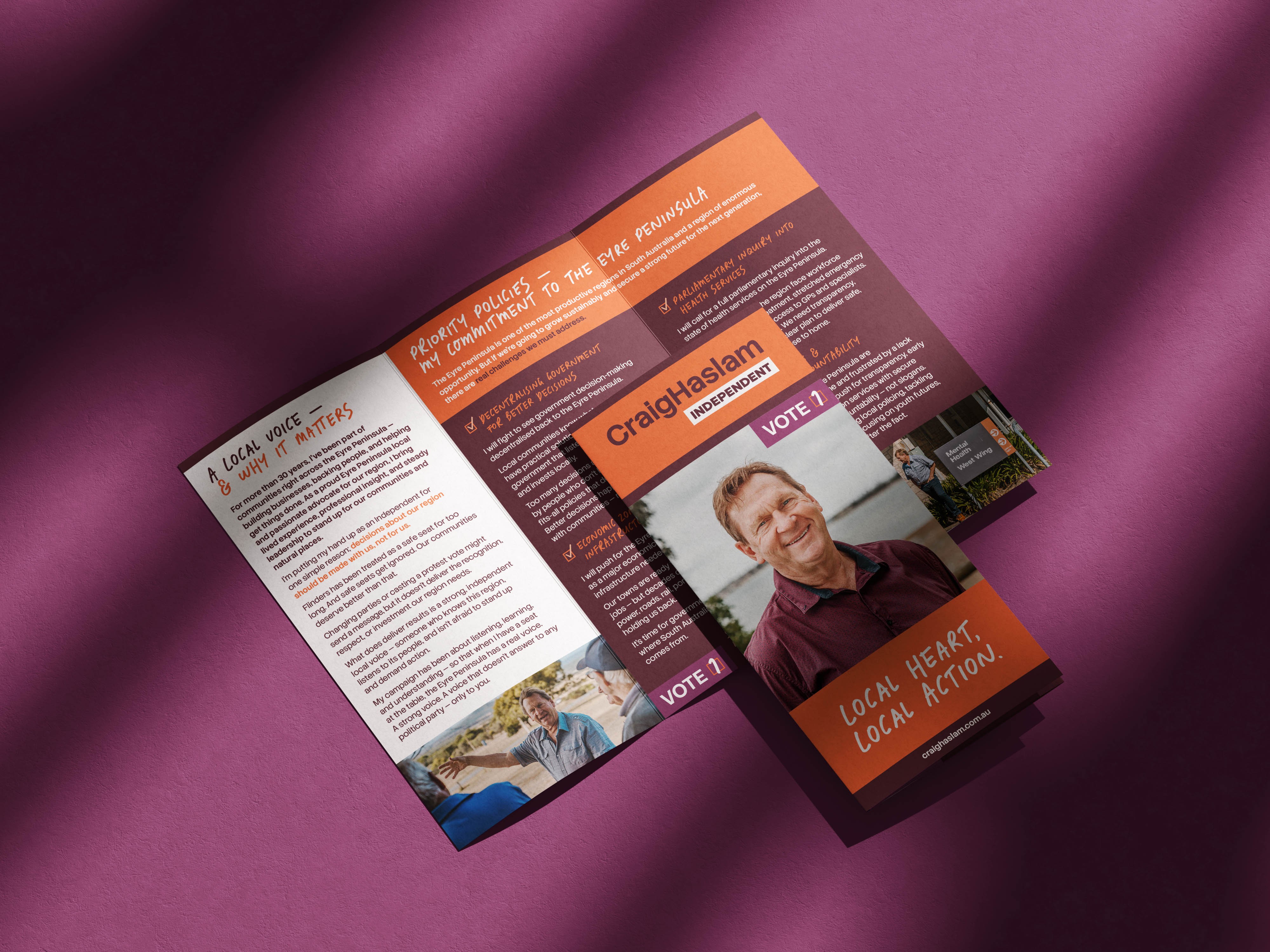 Graphic depicting a hexagonal cropped photo of an interior room design with grid lines along its borders.