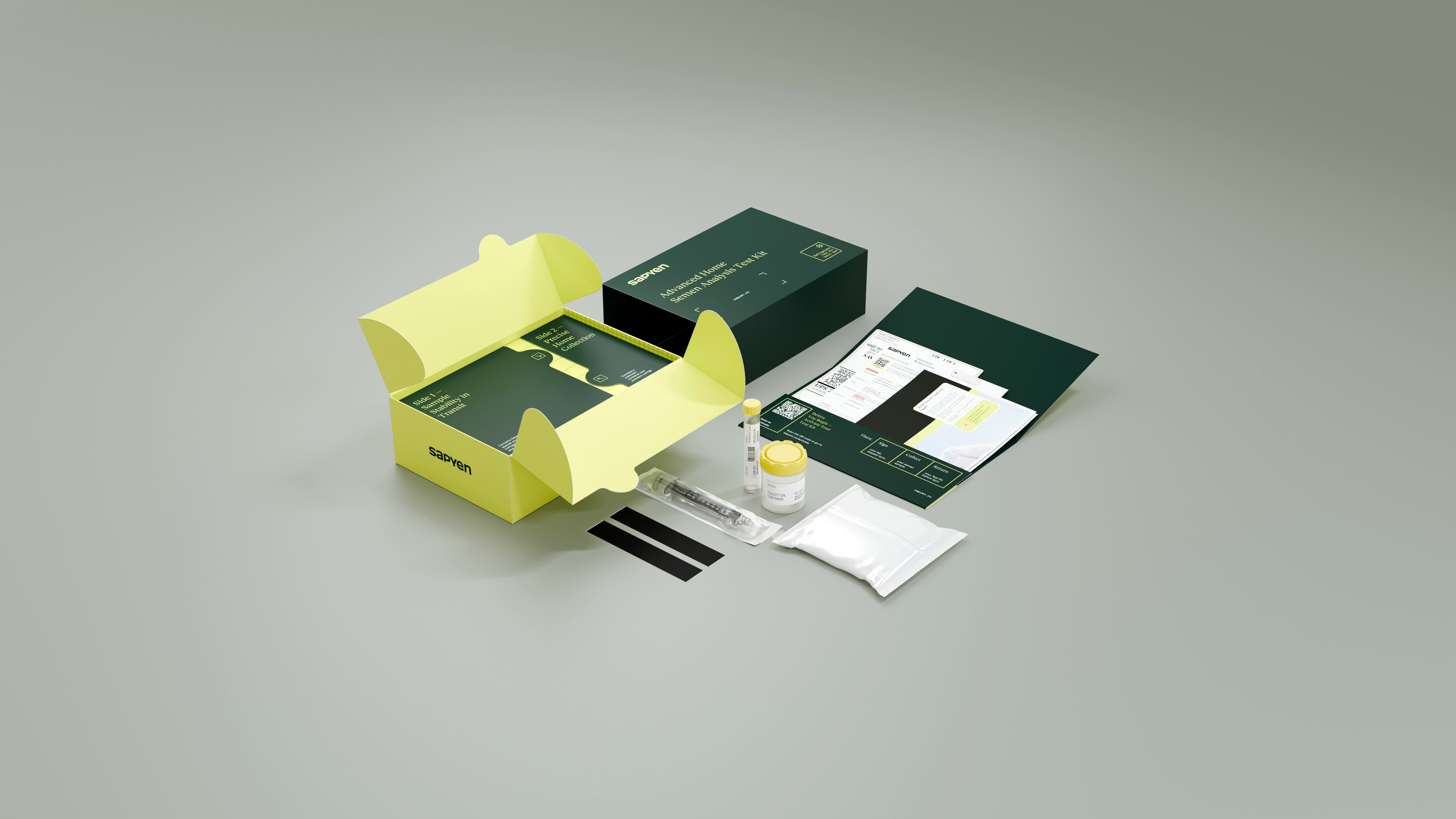 Anders brand wordmark in white placed on top of an image of a modern interior design.